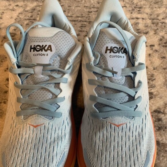 Hoka One One Clifton 8 Sunset Women’s Running Shoes Sizes 5 - Picture 2 of 5